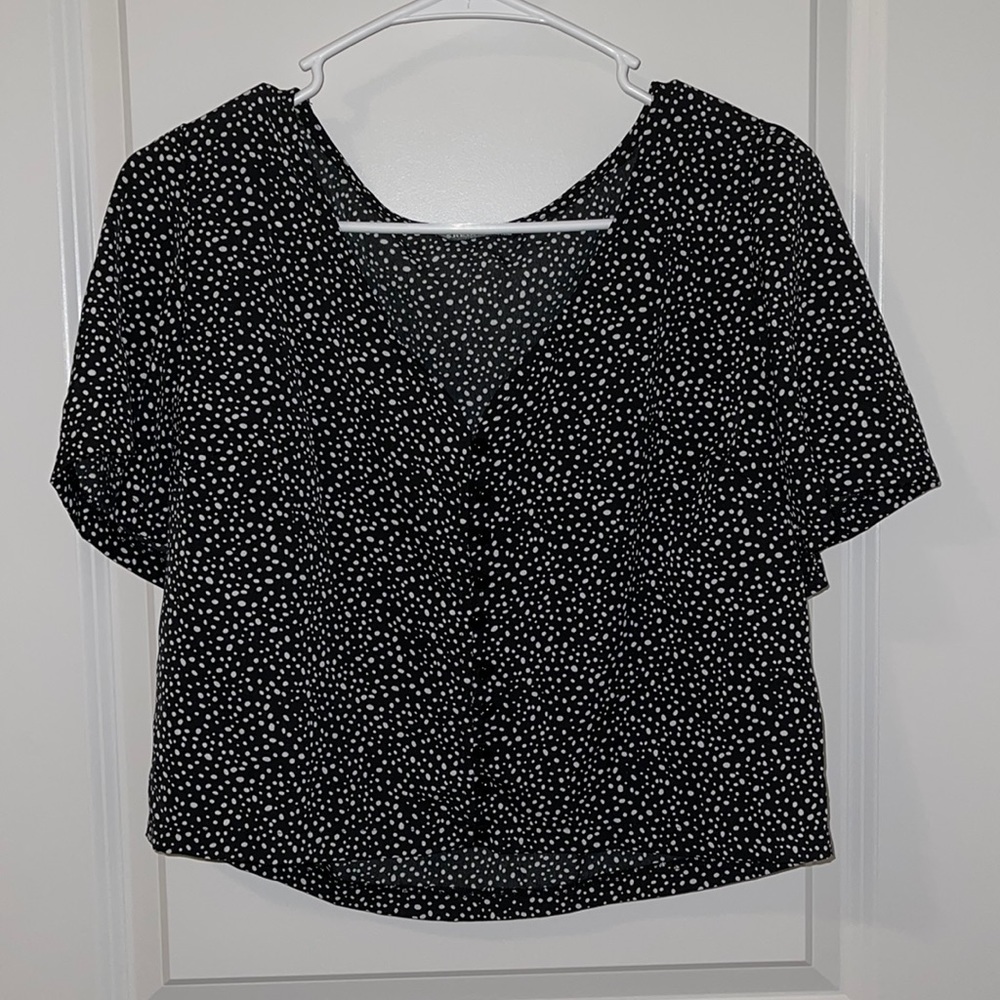 Cropped button Shirt